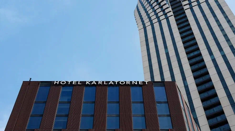 Exterior Facade Tower Clarion Hotel Karlatornet